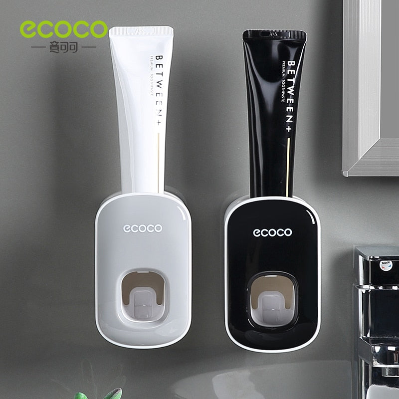 DISPENSADOR AUTOMATICO DE PASTA DE DIENTES ECOCO ACCESORIOS DE BAÑO PARA MONTAJE EN PARED