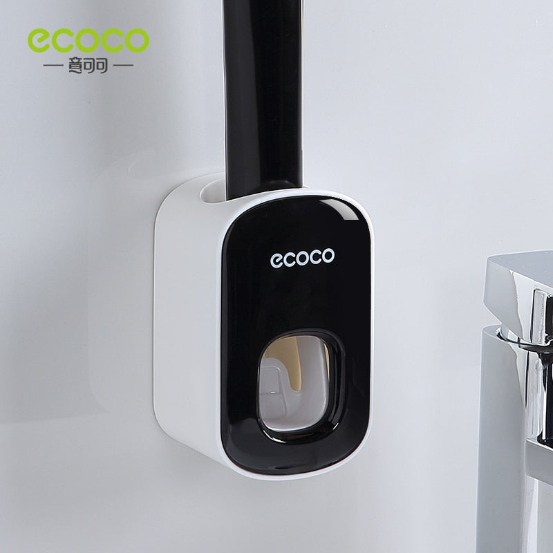 DISPENSADOR AUTOMATICO DE PASTA DE DIENTES ECOCO ACCESORIOS DE BAÑO PARA MONTAJE EN PARED