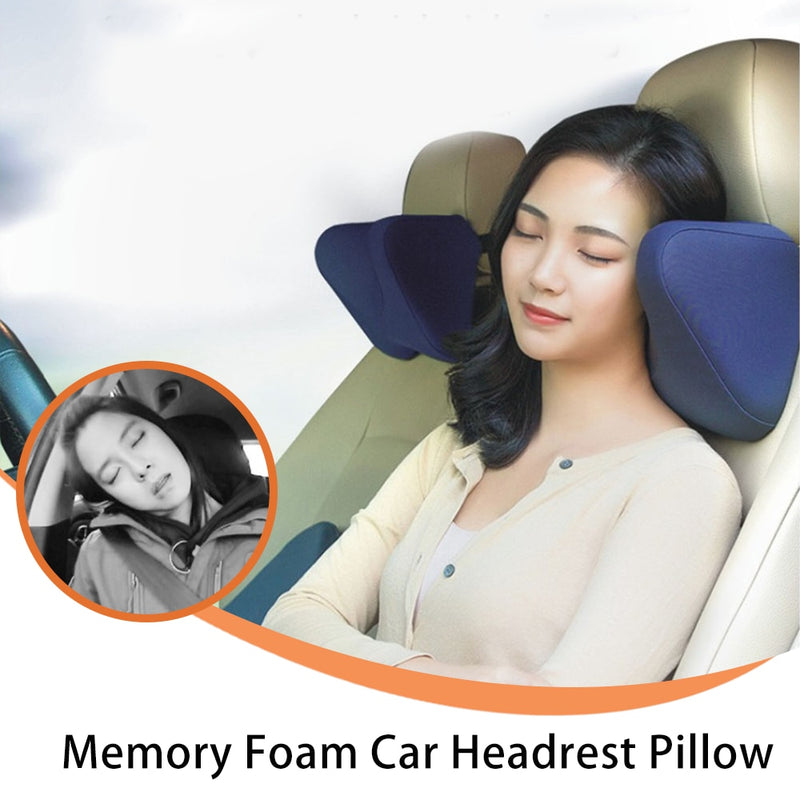 ALMOHADA PARA EL CUELLO , REPOSACABEZAS PARA DORMIR DE LADO , SOPORTE DE ESPUMA VISCOELASTICA , PROTERCTOR DE REPOSACABEZAS ACCESORIOS PARA EL COCHE