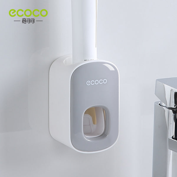 DISPENSADOR AUTOMATICO DE PASTA DE DIENTES ECOCO ACCESORIOS DE BAÑO PARA MONTAJE EN PARED