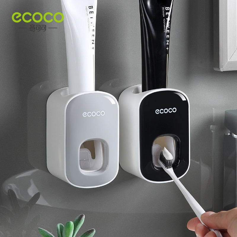 DISPENSADOR AUTOMATICO DE PASTA DE DIENTES ECOCO ACCESORIOS DE BAÑO PARA MONTAJE EN PARED