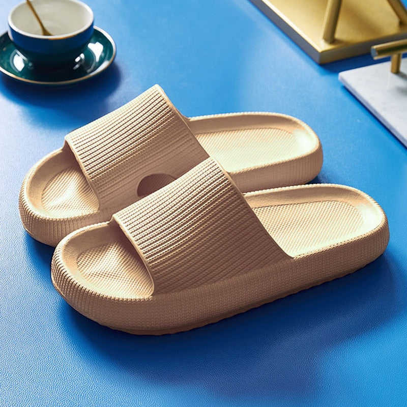 SANDALIAS ACOLCHADAS TIPO PANTUFLAS PARA MUJERES Y HOMBRES - ANTIDESLIZANTES DE SECADO RAPIDO -  SANDALIAS PARA BAÑO CON SUELA GRUESA